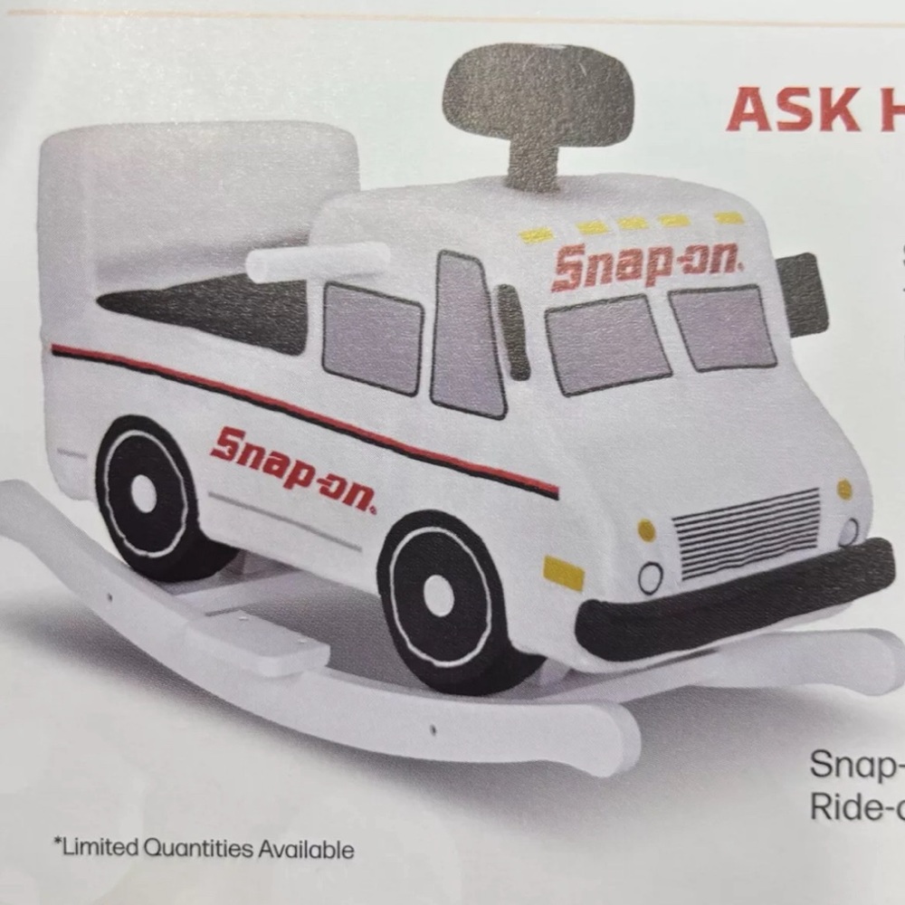 ❌SOLD❌Snap-on NEW Kid’s Ride-on Van Rocker